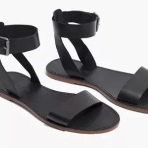 Madewell Black Boardwalk Sandals